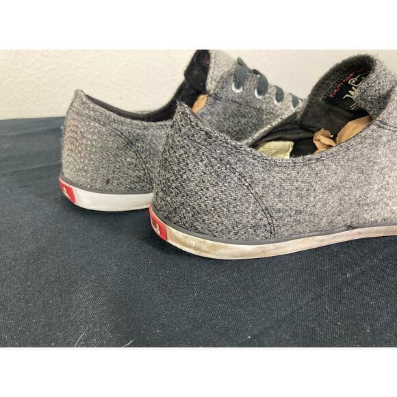 Woolrich Men's Low Top Sneakers Gray Ombre Wool Lace Up Shoes Size 11 - Picture 6 of 13